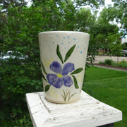 Handle-less Mug With Flowers