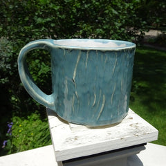 Textured Gray Green Mug