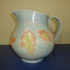 Oak and Maple Leaf Pitcher in the Round