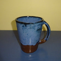Fabulous Mug in Dark Clay & Drippy Blue Glaze