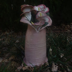 Pink Flowers Garden Totem