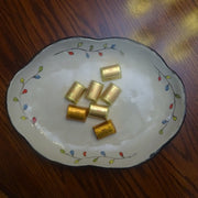 Low Serving Bowl with Colorful Leaves