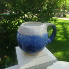 Blue Melty Round Mug