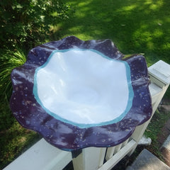 Large Bowl with Purple Speckles