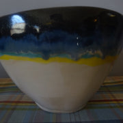 Contemporary Oval Bowl in Stripes