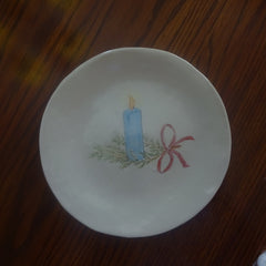 Holiday Candle Plate