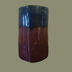 Folded Mug in Watermelon and Deep Blue