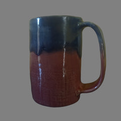 Folded Mug in Watermelon and Deep Blue