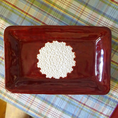 Deep Red Holiday Platter
