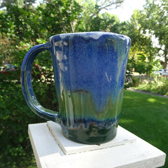 Mugs in Melty Blues and Greens