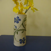 Bud Vase with Blue Flowers
