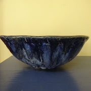 Large Bowl in Drippy Blue/green