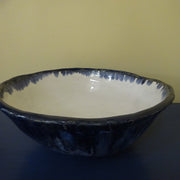 Large Bowl in Drippy Blue/green