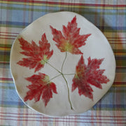 Maple Leaves on Small Platter