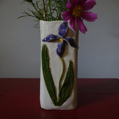 Purple Orchid Bud Vase