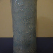 Snow Flake Bud Vase in Aqua