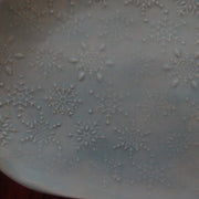 Oval Snow Flake Plate