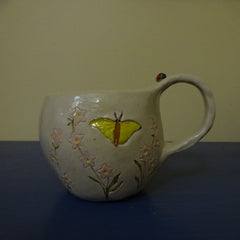 Cutie Round Mug with  and Flowers and Critters