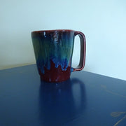 Gorgeous Red Mug with mixed glazes