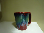 Gorgeous Red Mug with mixed glazes