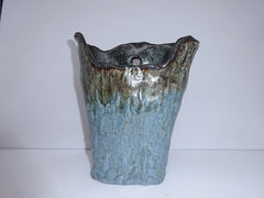 Blue Sparkle Wall Vase