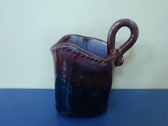 Deep Red and Blue Sauce Pitcher