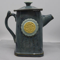 Hand Made Misty Blue Green Teapot