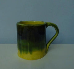 Golden Yellow and Forest Green Mug