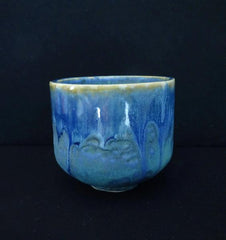 Tea Bowl in Blue and Green