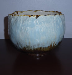 Organic Blue and Copper Bowl