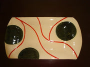 Red and Deep Green Platter