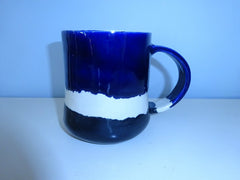 Deep Blue, White and Black Mug