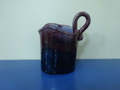 Deep Red and Blue Sauce Pitcher