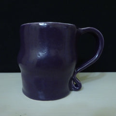 Curvy Mug in Grape Juice Purple