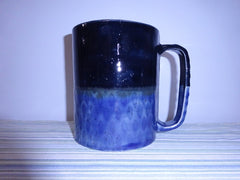 Large Handsome Blue and Black Mug