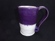 Purple and White Speckled Clay Mug