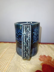 Very Large Mug in Blues and Black