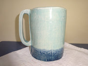 Dark and Light Blue/Green Linen Mug