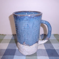 Gray Blue Speckled Clay Mug