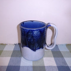 Large Cobalt and Icy Blue Mug