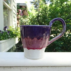 Purple, Rose and White Mug