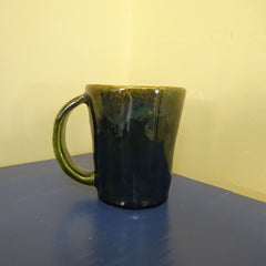 Forest Green Mug in Speckled Clay