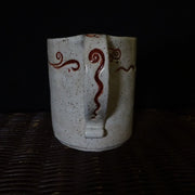 Squiggle Mug in Speckled Clay