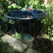 Ladybug and Berries Bird Bath
