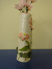 Coral Flowered Bud Vase