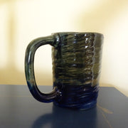 Deep Green and Blue Mug with Texture