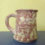 Rose Pink and White Drippy Mug