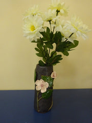 Cherry Blossom Bud Vase with Deep Background