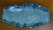 Free-form Serving Piece in Greens and Blues