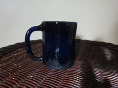 Deep Black and Blue Mug